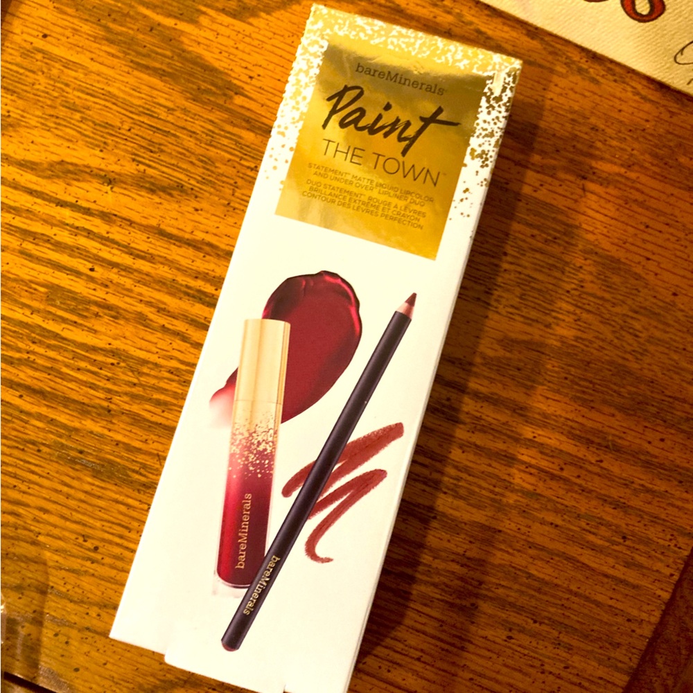 bareMinerals Paint The Town Statement Lip color & Lip Liner NIB